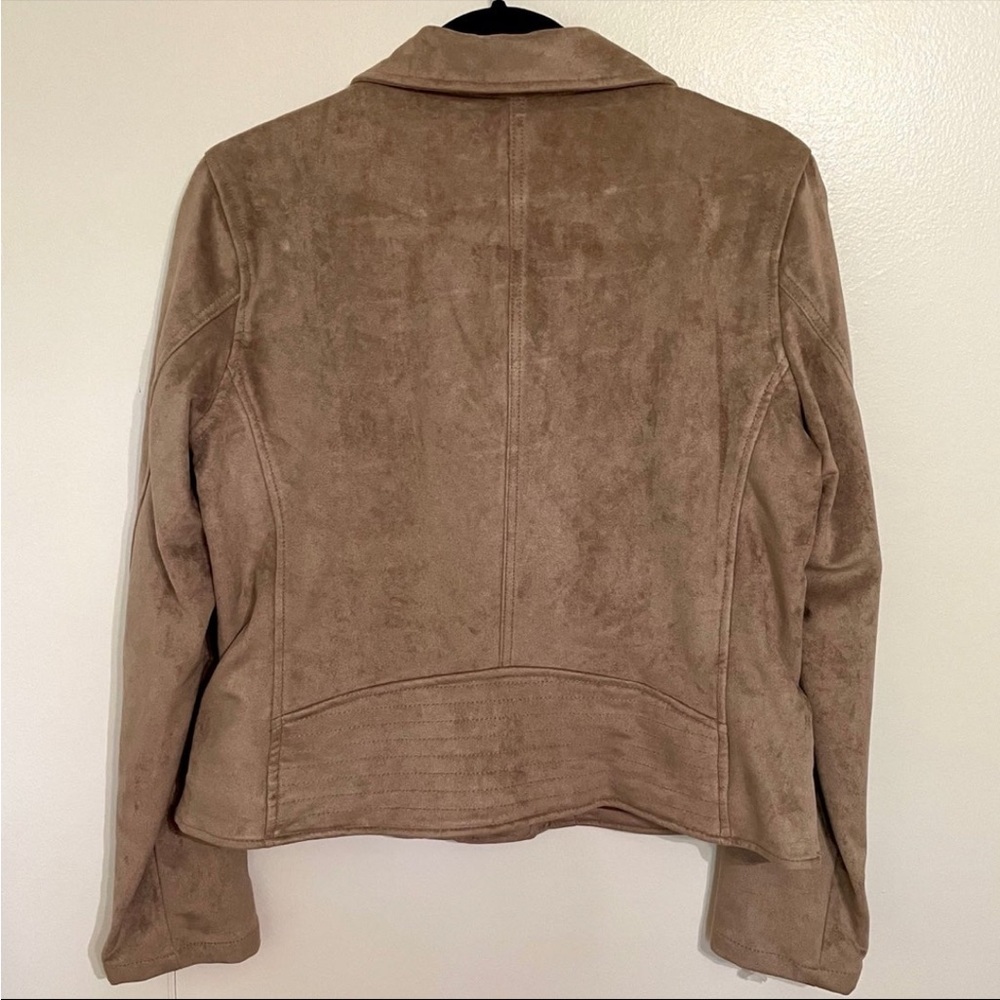 BlankNYC suede motto jacket